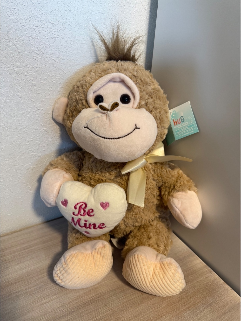 Walgreens Plush Monkey Holding 'Be Mine' Heart Stuffed Animal